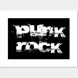 punk rock distorted bold  logo Posters and Art